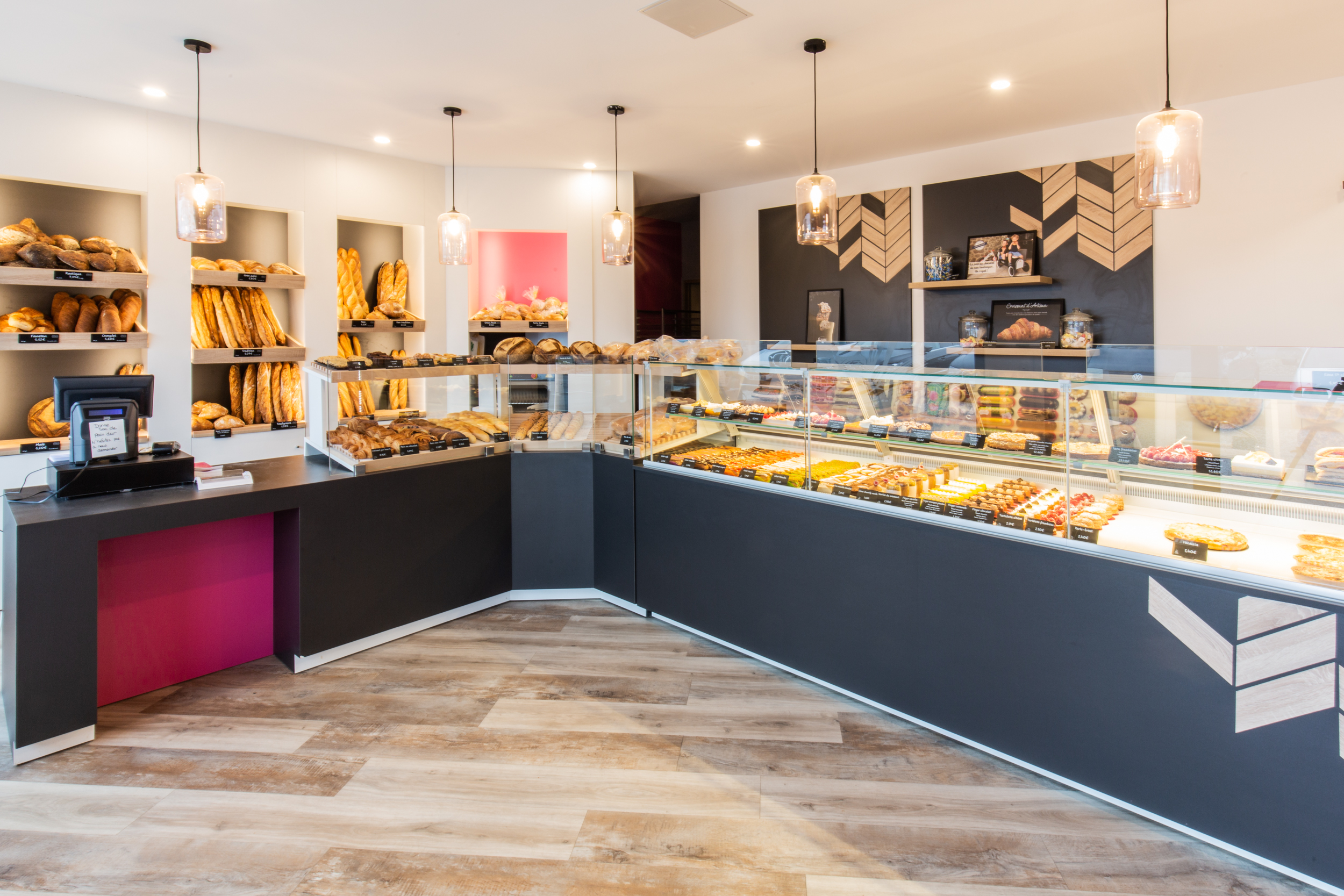Aménagement boulangerie patisserie réalisé par TECMAG
